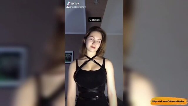 Годный тик-ток  студентка БДСМщица