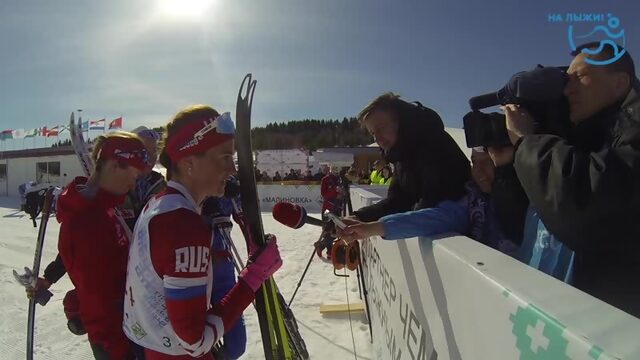Женская эстафета  апреля  Чемпионат России в Малиновке Проект "На лыжи!"