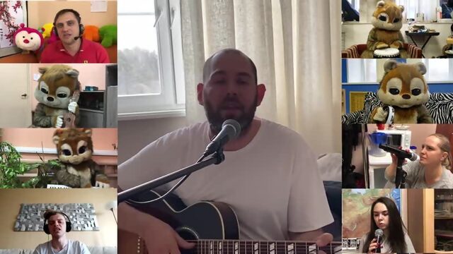 ВИРУСНАЯ и корпоративная песня Семен Слепаков и команда Хомсбокс 