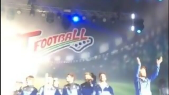 Бенхамин Рохас на открытии фестиваля Арт-футбол 25.05.201 в Москве